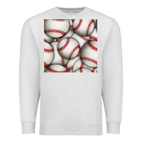 Oatmeal Heather baseball seamless pattern Premium Sweatshirt - BundleAndBundleShop