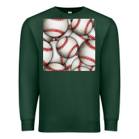 Sports Green baseball seamless pattern Premium Sweatshirt - BundleAndBundleShop