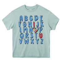 Arona alphabet autism awareness Heavy Core Tee - MaliasSmallBusiness