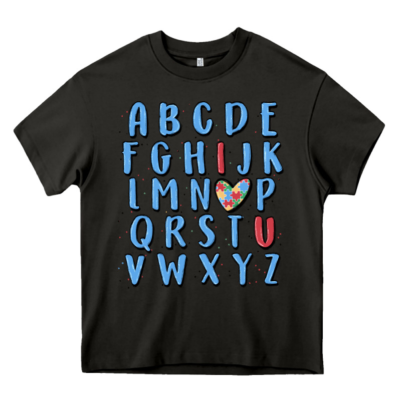 Alphabet Autism Awareness Heavy Core Tee by MaliasSmallBusiness | Teevron