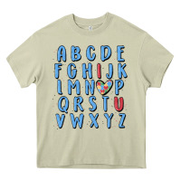 Mossy alphabet autism awareness Heavy Core Tee - MaliasSmallBusiness