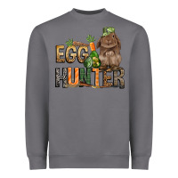 Storm Egg hunter with rabbit Easter Day Heavyweight Sweatshirt - HowdyJamesFarm