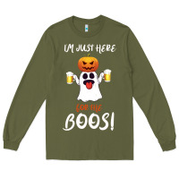 Army Green I'm Just Here For The Boos Long Sleeve Tee - Bettercallsaul