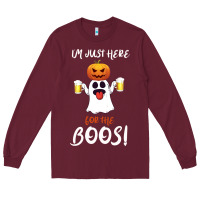Burgundy I'm Just Here For The Boos Long Sleeve Tee - Bettercallsaul