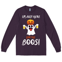 Plum I'm Just Here For The Boos Long Sleeve Tee - Bettercallsaul