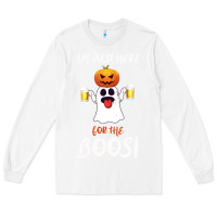 White I'm Just Here For The Boos Long Sleeve Tee - Bettercallsaul