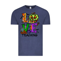 Vintage Denim love taching halloween Vintage Tee - RacoonDesign