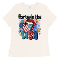 Bone party in the usa Ladies Tee - MaliasSmallBusiness