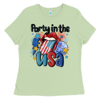 Matcha party in the usa Ladies Tee - MaliasSmallBusiness