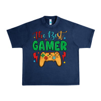 Navy the best gamer Urban Heavy Tee - JahusDesignShop