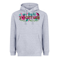 Heather Grey We Fight Together Heavyweight Hoodie - BundleAndBundleShop