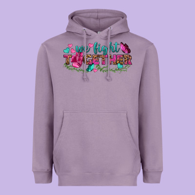 We Fight Together Heavyweight Hoodie Designed By Bundleandbundleshop