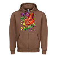 Chestnut pinch peel eat repeat mardi gras olivia Zipper Hoodie - OliviaCreatesArt