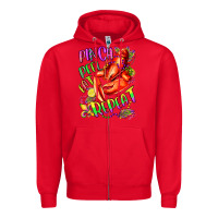 Red pinch peel eat repeat mardi gras olivia Zipper Hoodie - OliviaCreatesArt