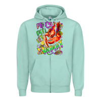 Seafoam pinch peel eat repeat mardi gras olivia Zipper Hoodie - OliviaCreatesArt
