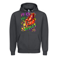 Smoke pinch peel eat repeat mardi gras olivia Zipper Hoodie - OliviaCreatesArt