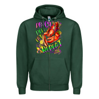 Sports Green pinch peel eat repeat mardi gras olivia Zipper Hoodie - OliviaCreatesArt