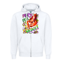 White pinch peel eat repeat mardi gras olivia Zipper Hoodie - OliviaCreatesArt