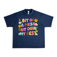 Navy bit of a mess but doin' my best Urban Heavy Tee - Artiststas