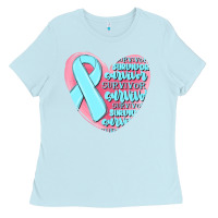 Baby Blue survivor malia Ladies Tee - MaliasSmallBusiness