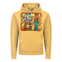 Vintage Mustard Fall Autumn Leopard Gigi Vintage Hoodie - LillyAllenDesigns