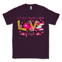 Plum in october we wear pink teacher Classic Tee - LillyAllenDesigns