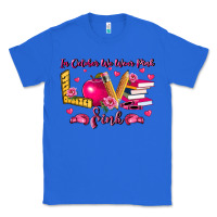 True Royal in october we wear pink teacher Classic Tee - LillyAllenDesigns