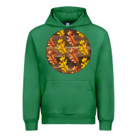 Emerald Fall Rounded Urban Hoodie - LillyAllenDesigns