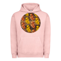 Pigment Salmon Fall Rounded Urban Hoodie - LillyAllenDesigns
