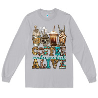 Moon Dust coffee makes me feel alive skeleton coffee cups Long Sleeve Tee - Jasminsmagicworld