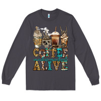 Smoke coffee makes me feel alive skeleton coffee cups Long Sleeve Tee - Jasminsmagicworld