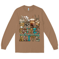 Toasted Coconut coffee makes me feel alive skeleton coffee cups Long Sleeve Tee - Jasminsmagicworld