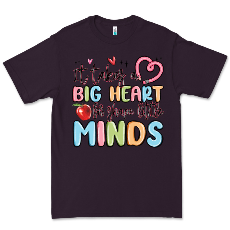 It Takes A Big Heart For Shape Little Minds Premium Tee by MaliasSmallBusiness | Teevron