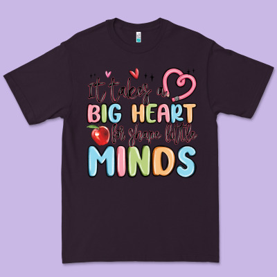 It Takes A Big Heart For Shape Little Minds Premium Tee Designed By Maliassmallbusiness