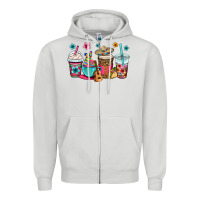 Dove Grey mexico fiesta coffee cups Zipper Hoodie - OliviaCreatesArt