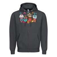 Smoke mexico fiesta coffee cups Zipper Hoodie - OliviaCreatesArt