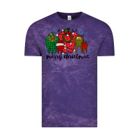 Cloud Purple merry christmas tooth Vintage Tee - RacoonDesign