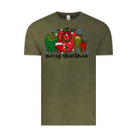 Vintage Olive merry christmas tooth Vintage Tee - RacoonDesign