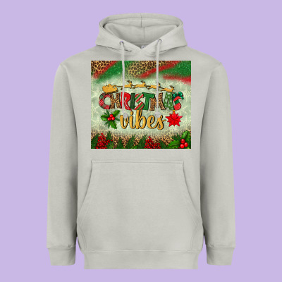 Christmas Vibes Tumbler Heavyweight Hoodie Designed By Bundleandbundleshop