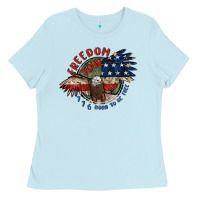 Baby Blue freedom tour Ladies Tee - MaliasSmallBusiness