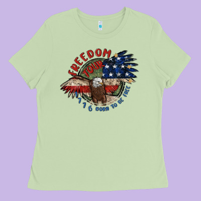 Freedom Tour Ladies Tee Designed By Maliassmallbusiness