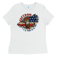 White freedom tour Ladies Tee - MaliasSmallBusiness