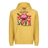 Antique Gold Let all that you do be in love Valentine's Day Premium Hoodie - FaDigitalArtStudio