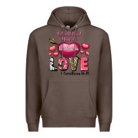 Coffee Let all that you do be in love Valentine's Day Premium Hoodie - FaDigitalArtStudio