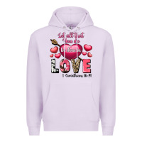Lilac Let all that you do be in love Valentine's Day Premium Hoodie - FaDigitalArtStudio