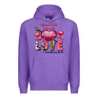 Purple Let all that you do be in love Valentine's Day Premium Hoodie - FaDigitalArtStudio