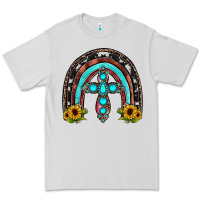 Dove Grey cross rainbow Premium Tee - JahusDesignShop