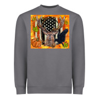 Storm crow and deer hunting fall camouflage Heavyweight Sweatshirt - TumblerDesignByShophia
