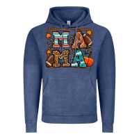 Vintage Denim Fall American Football Autumn Mama Vintage Hoodie - LillyAllenDesigns