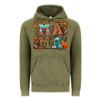 Vintage Olive Fall American Football Autumn Mama Vintage Hoodie - LillyAllenDesigns